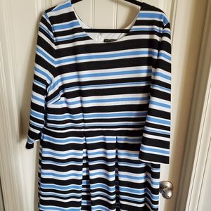 Lane Bryant Striped Midi Dress Size 24